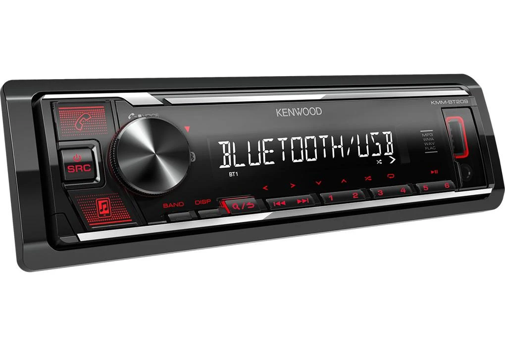 Kenwood KMM-BT209 automagnetola su apšviestais mygtukais