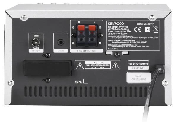 Kenwood, M-7000S-S muzikinis centras, sidabr. sp.