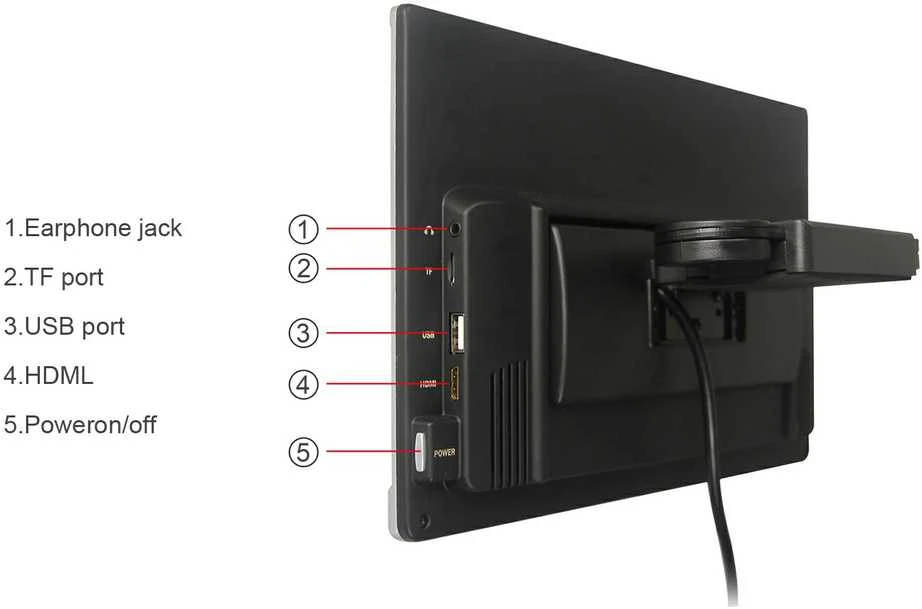 Laviline MHA1104BK, USB, Android, monitorius 11.6", juodas