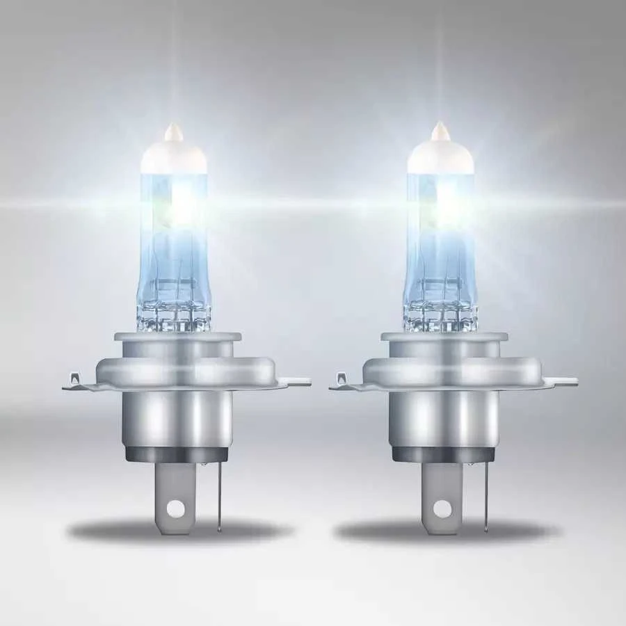 Šviečiančios OSRAM H4 12V 60/55W automobilinės lemputės, 2 vnt.