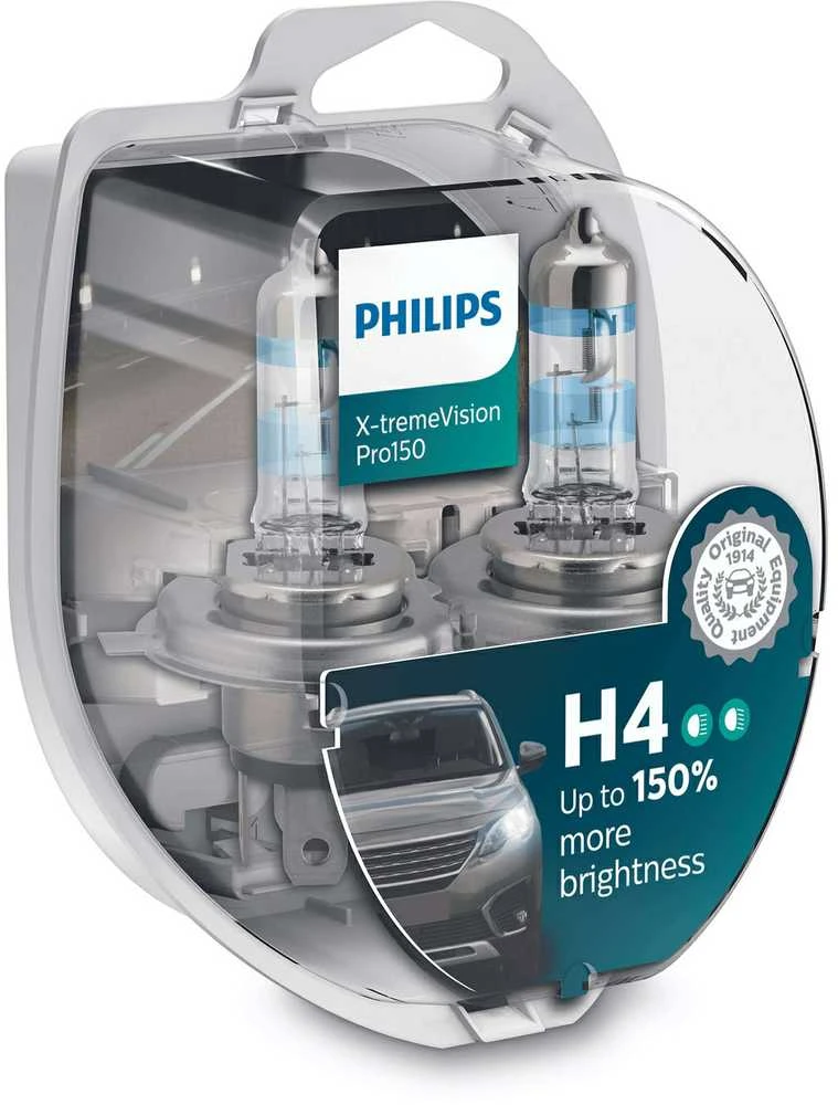 Philips H4 X-TremeVision lemputės komplekte