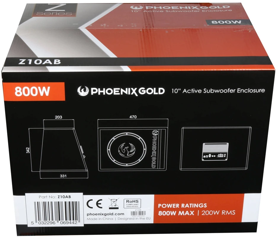 Phoenix Gold, Z10AB žemų dažnių kol. su dėže
