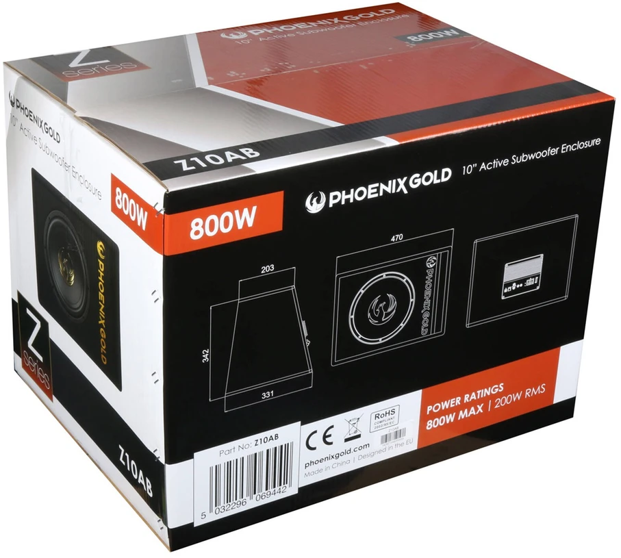 Phoenix Gold, Z10AB žemų dažnių kol. su dėže