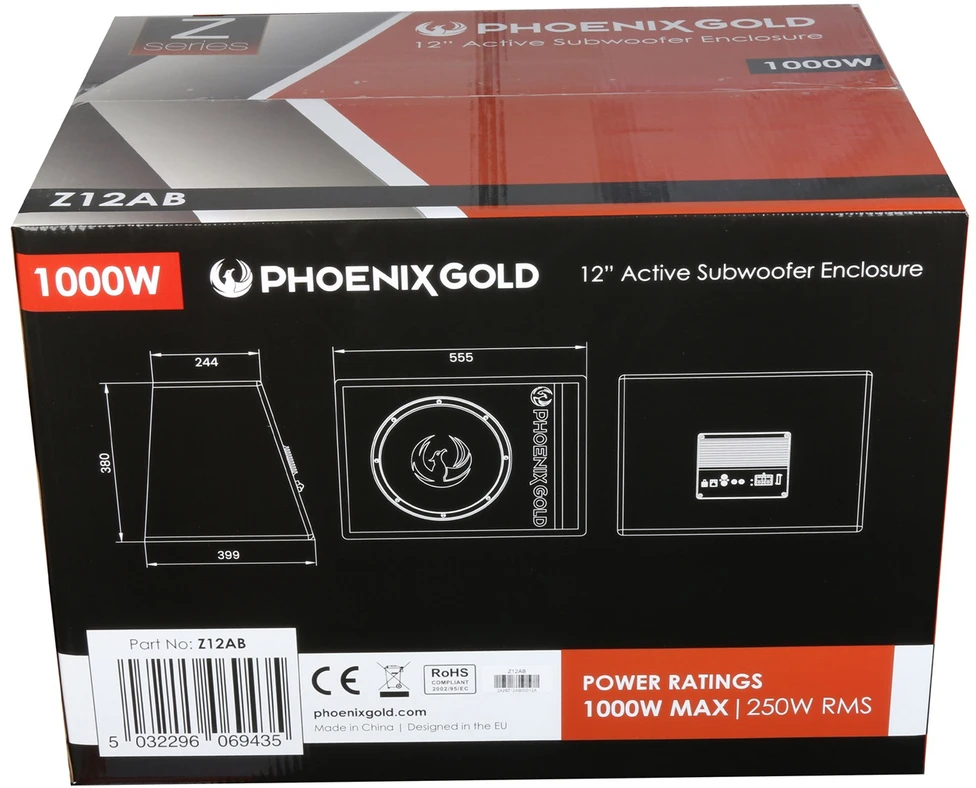 Phoenix Gold, Z12AB žemų dažnių kol. su dėže