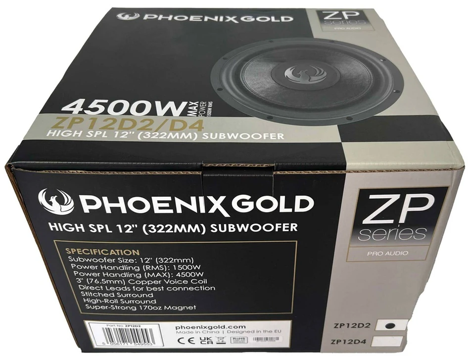 Phoenix Gold, ZP12D2 žemų dažnių kolonėlė 4500W 2x2om