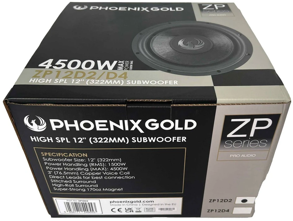 Phoenix Gold, ZP12D4 žemų dažnių kolonėlė 4500W 2x4om