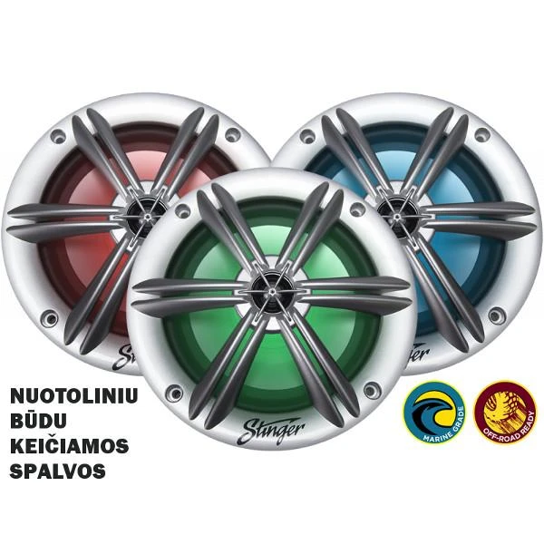 Stinger, SEA65RGB-S marine, 6.5" (16cm), 2-juostų katerio kolonėl