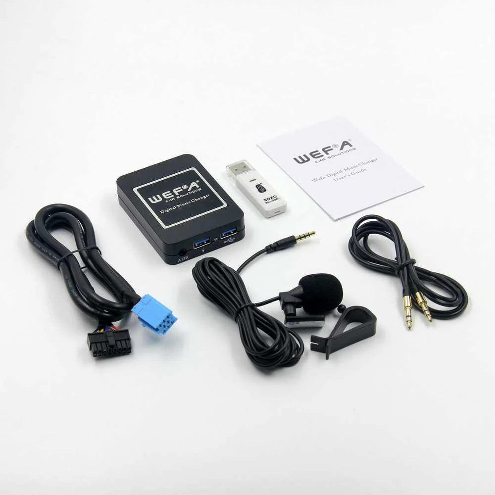WEFA 12BT adapterio komplektas su laidais ir priedais