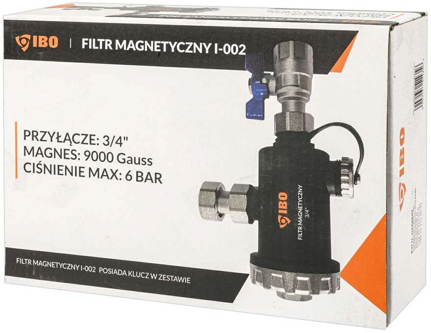 Dambat Filtras magnetinis 3/4 plast. korp. I-002 kampinis pajung.