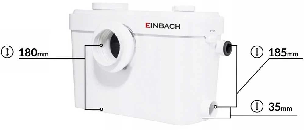 IBO Dambat Siurblys fekalinis SANMATIC PRO su smulkintuvu 600W/230V EINBACH