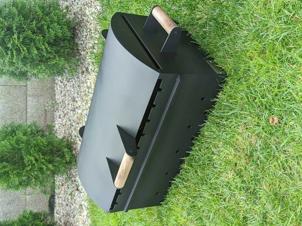 Kalmetal Kompaktiška šašlykinė su dangčiu 50x30