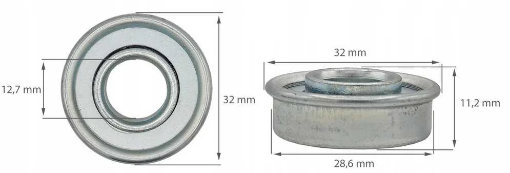 GUOLIS VEJAPJOVĖS RATUKO UNIVERSALUS SIAURAS 12,7 mm x 28,6 mm