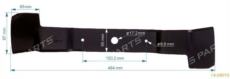 Tinkantis Alko TRAKTORIAUS PEILIS ALKO 48,7cm DECK 36cali 92cm KAIRYSIS