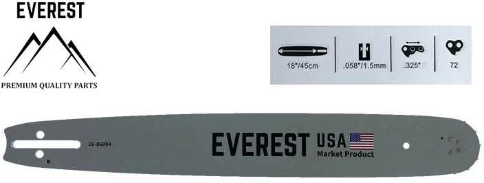 Tinkantis Husqvarna PJOVIMO JUOSTA 18"/ 45cm .325 1,5mm 72 NARELIŲ.