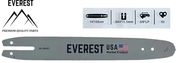 Tinkantis Stihl PJOVIMO JUOSTA 14"/ 35cm 3/8LP 1,1mm 50ogn. EVEREST STIHL 017, MS170, MS171, MSE140, E140