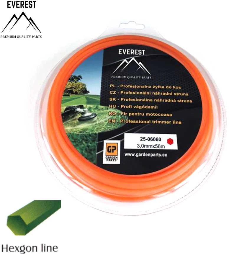 Universalus PJOVIMO VALAS HEXAGON LINE 3,00mm 56M