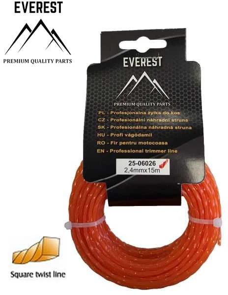Universalus PJOVIMO VALAS - TWIST 2,4mm 15M