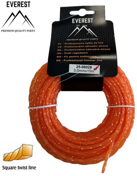 Universalus PJOVIMO VALAS - TWIST 3,0mm 15M