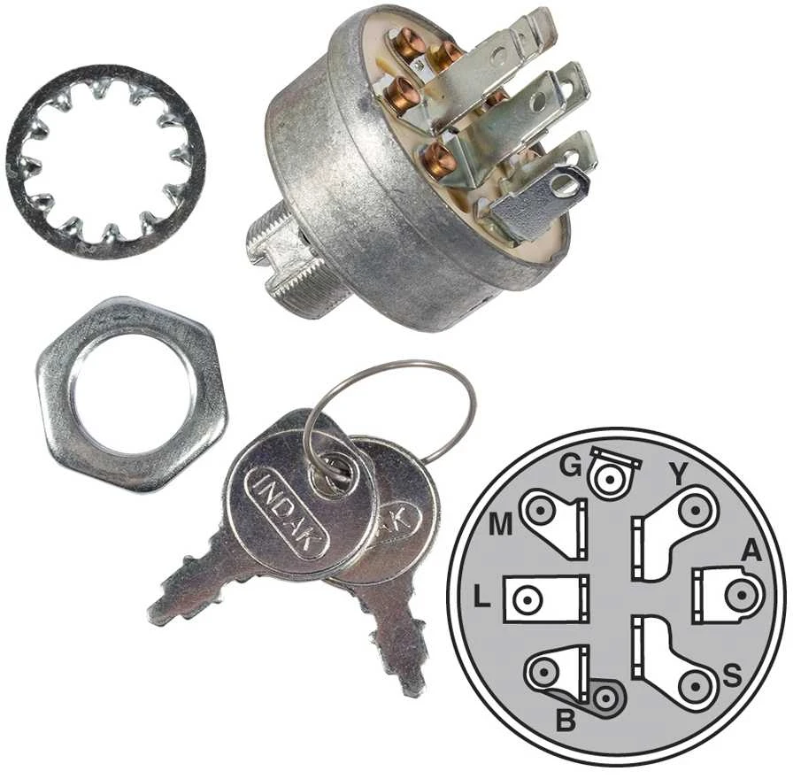 Tinkantis Mtd Užvedimo spynelė MTD 4 pozicijų 7 kontaktų 725-1717, 7251717, 925-1717, 9251717