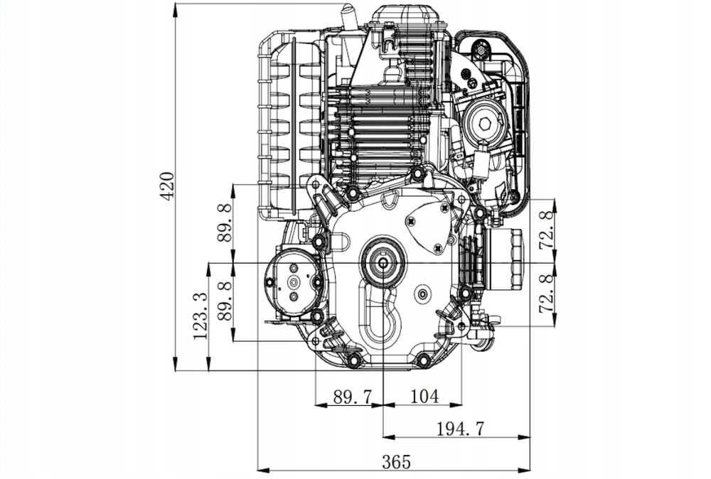 VARIKLIS ZONGSHEN XP380A 382cc 11,5