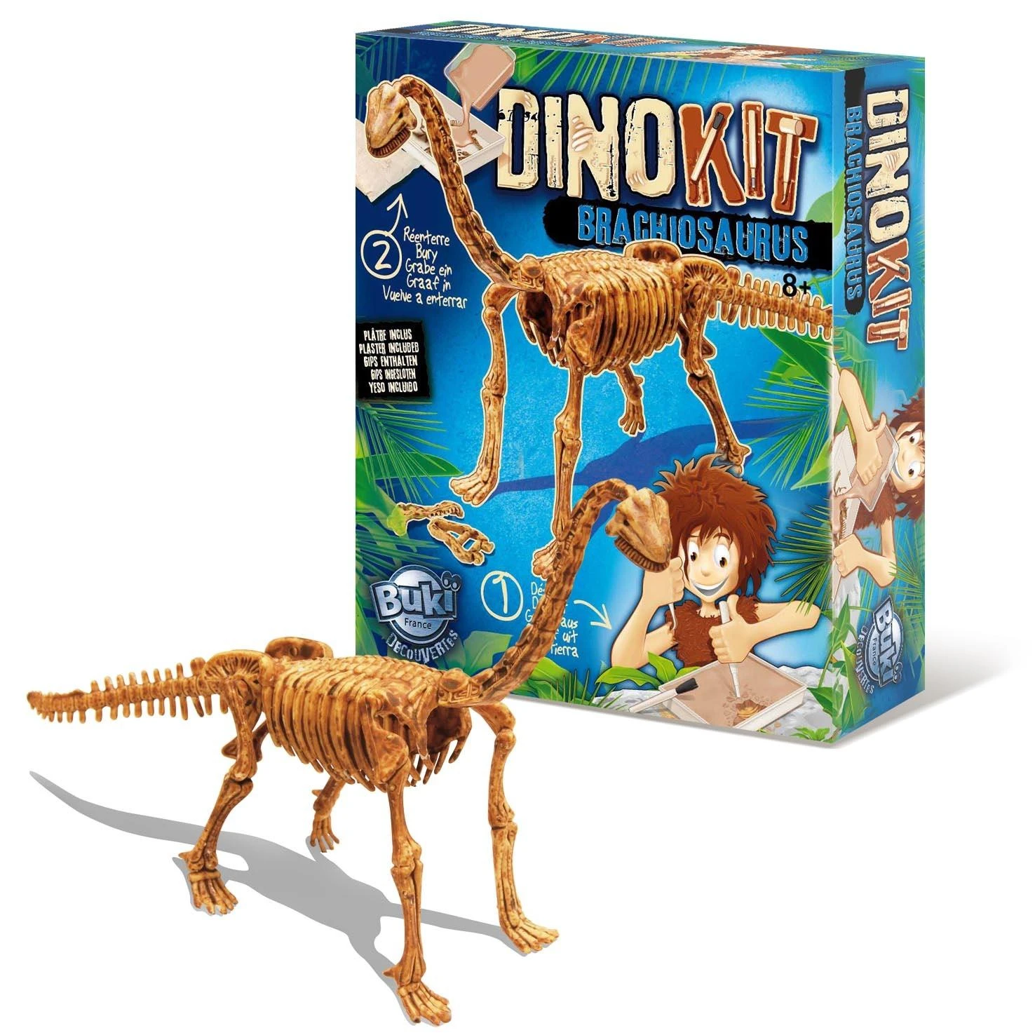 Dėlionė Tyrimų rinkinys, Brachiozaur, Buki DinoKit