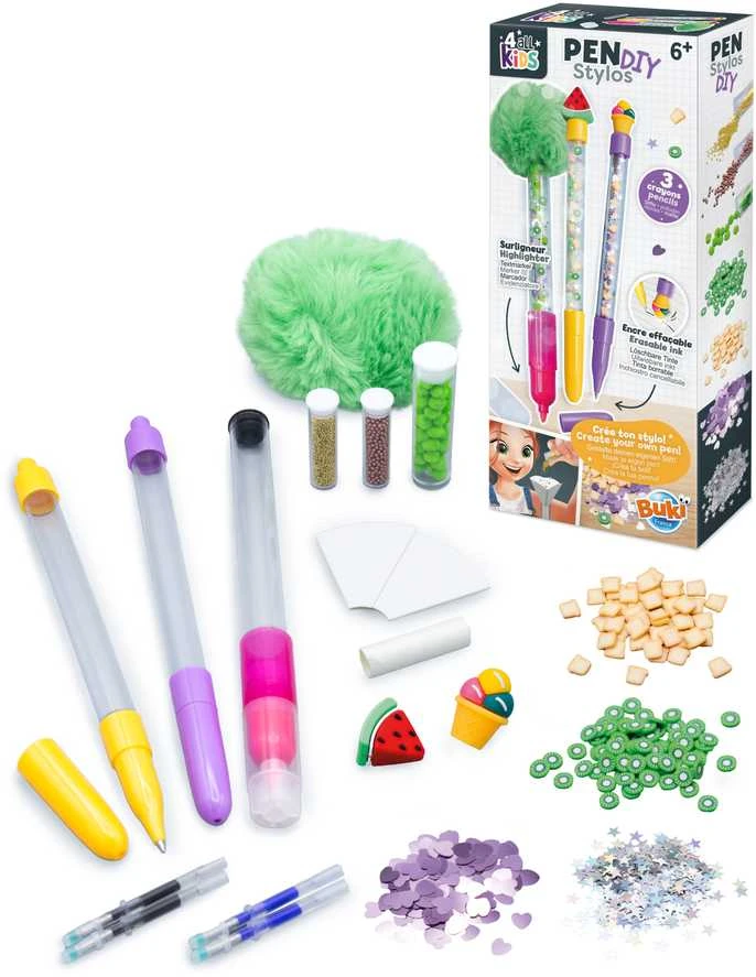 Buki France DIY nutrinamų rašiklių gamybos rinkinys vaikams „Maistas“ 3 vnt.