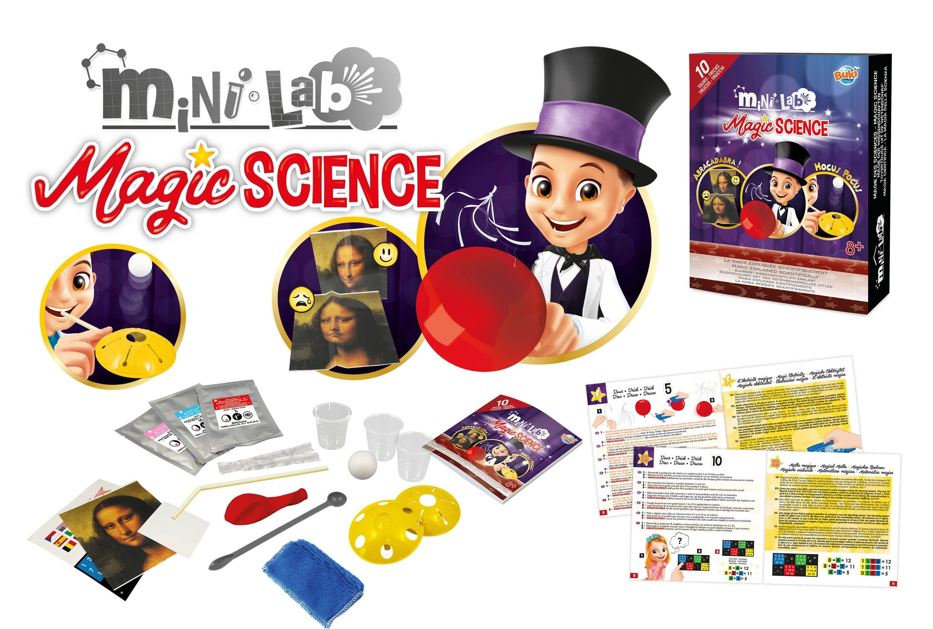 Buki France Eksperimento rinkinys, Magijos mokslas, Buki Mini Lab