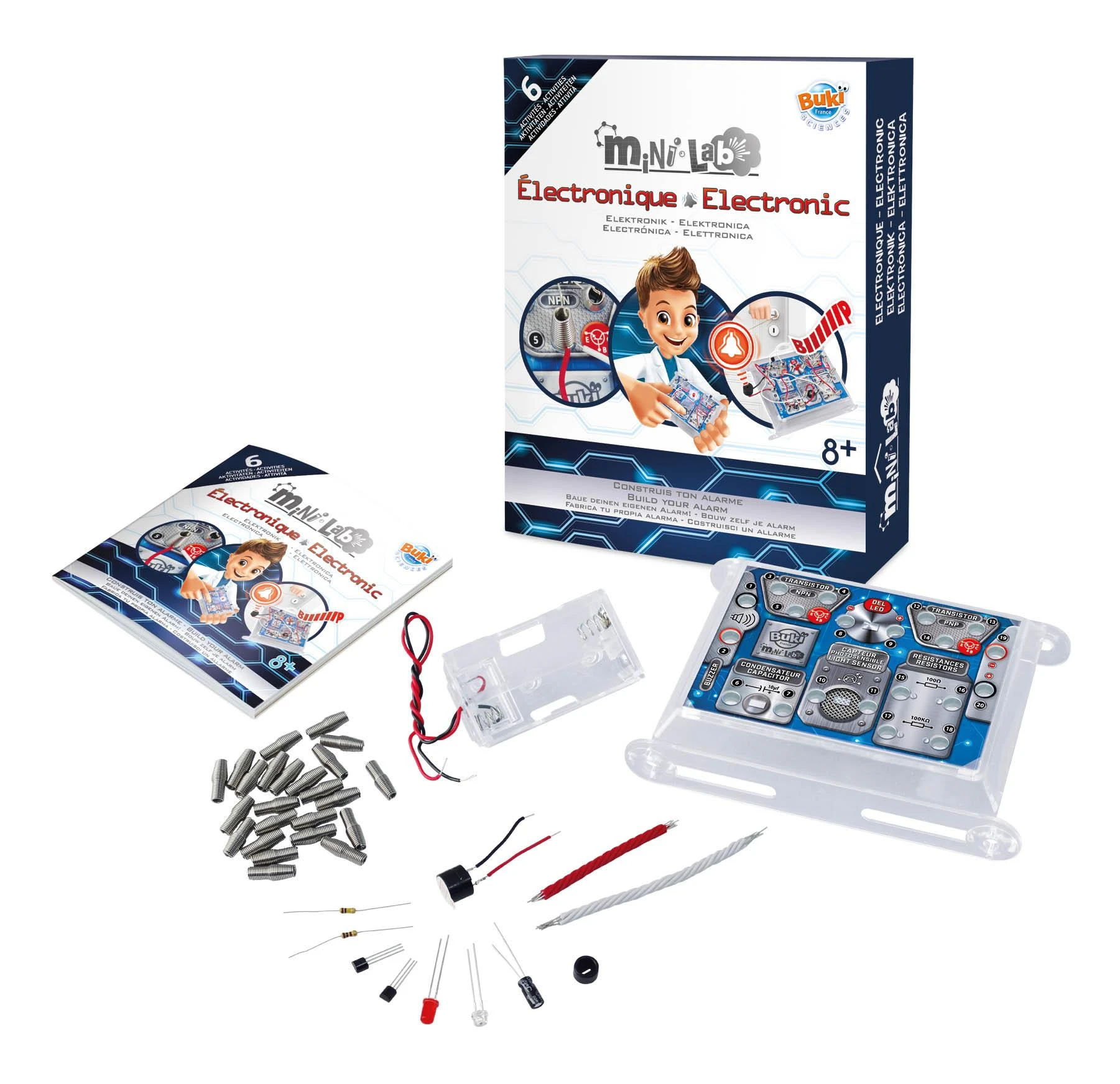 Buki France Eksperimentinis rinkinys, elektronika, Buki Mini Lab