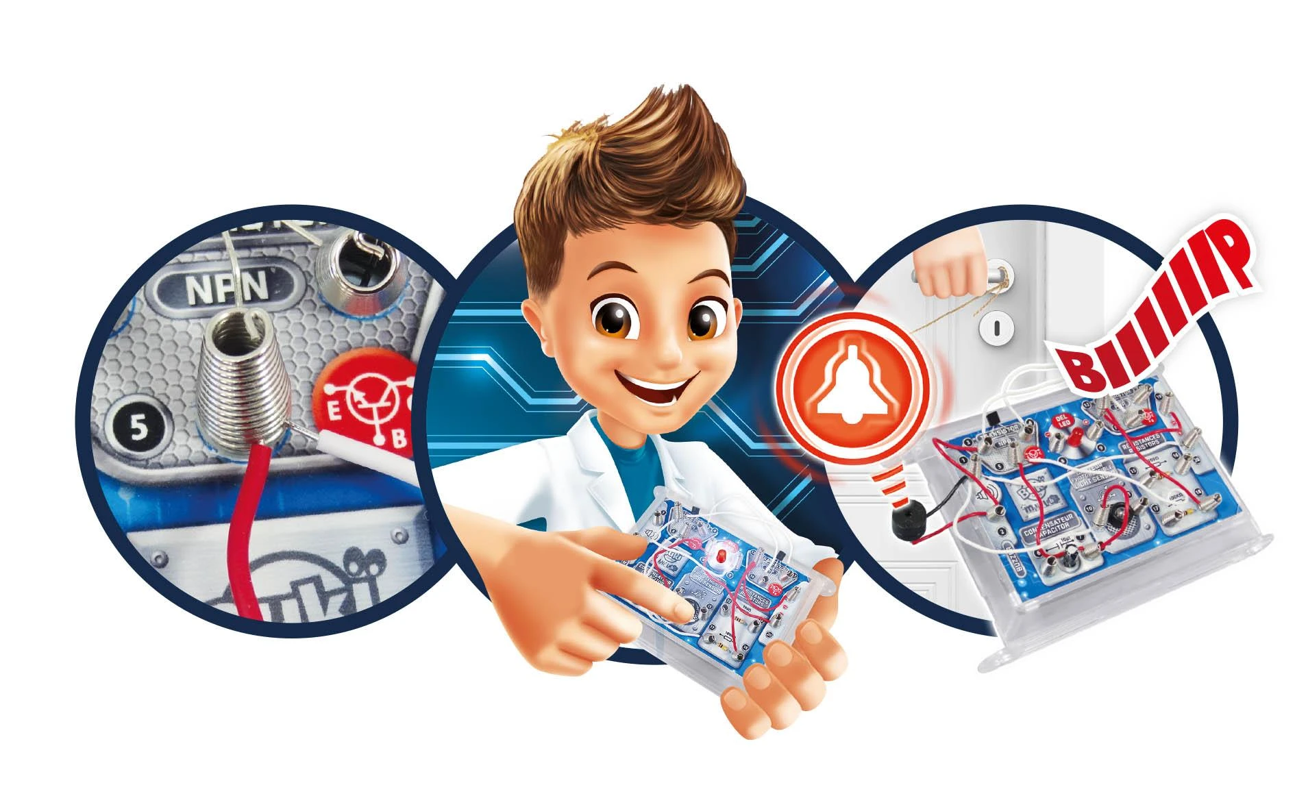 Buki France Eksperimentinis rinkinys, elektronika, Buki Mini Lab