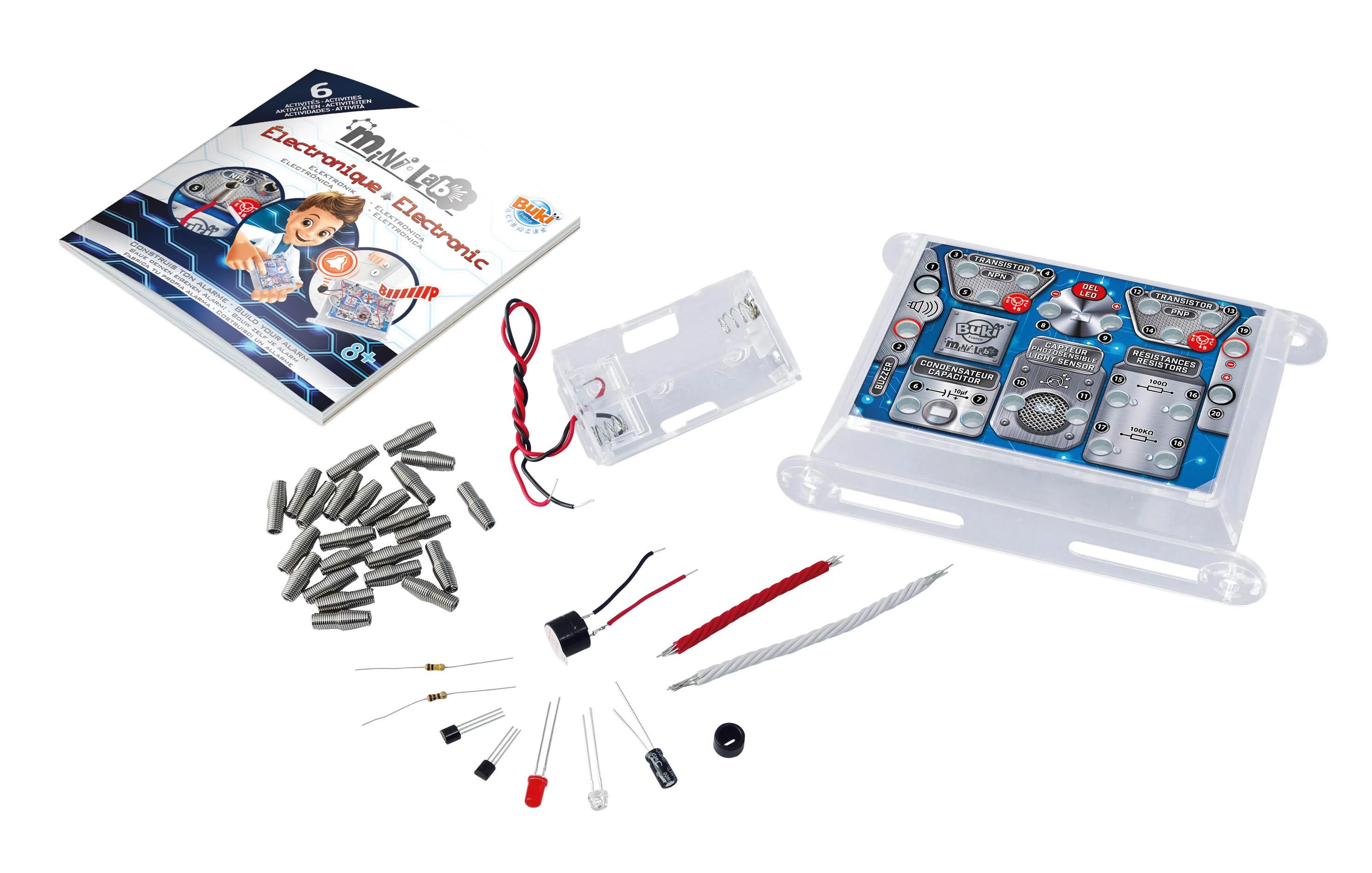 Buki France Eksperimentinis rinkinys, elektronika, Buki Mini Lab