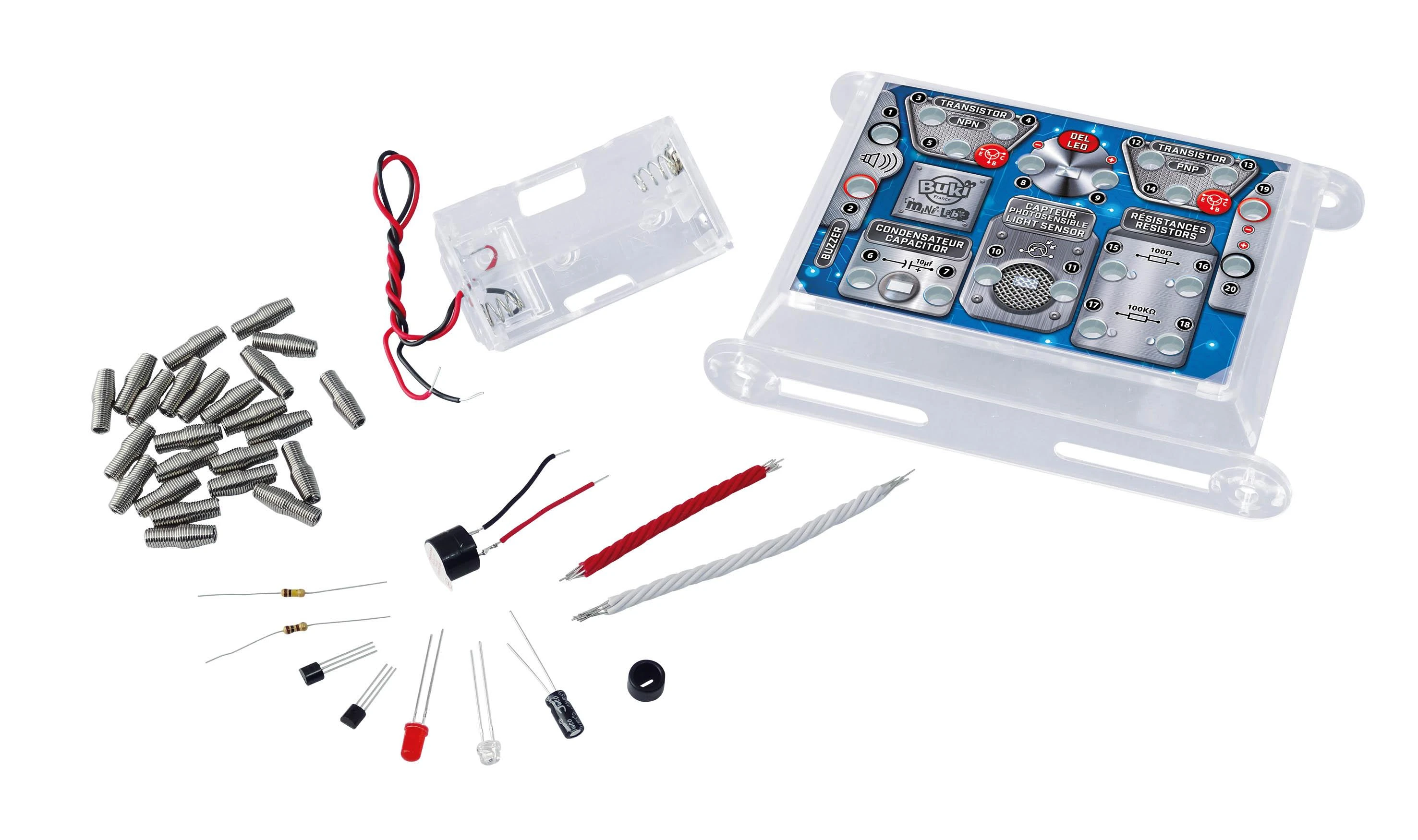 Buki France Eksperimentinis rinkinys, elektronika, Buki Mini Lab