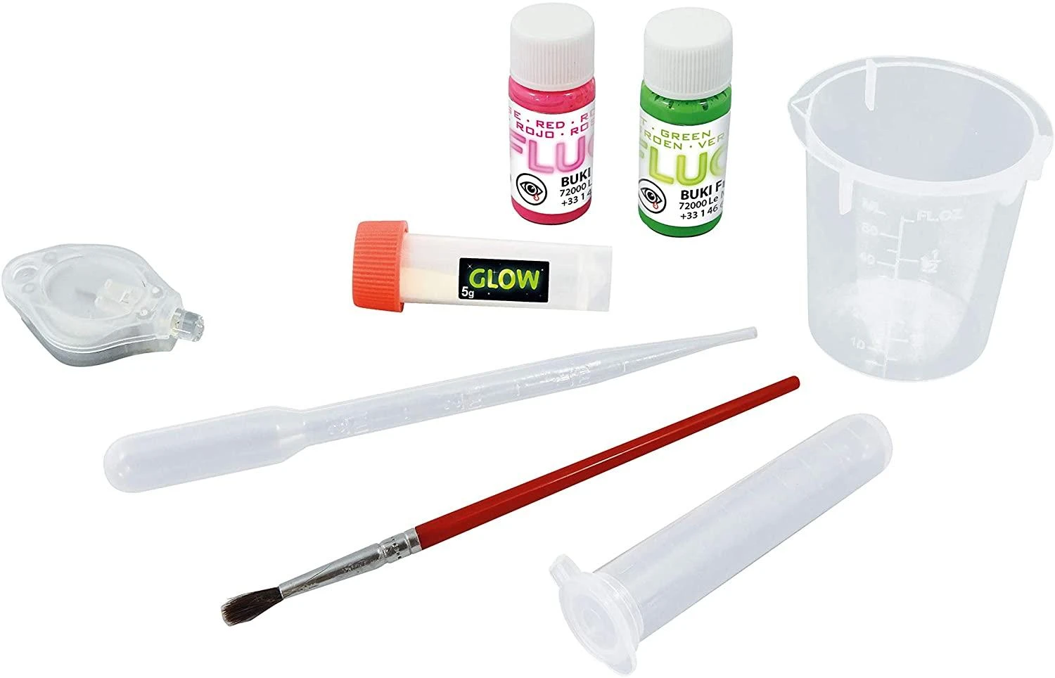 Buki France Buki Eksperimentinis rinkinys, Mini Lab Fluo & Glow