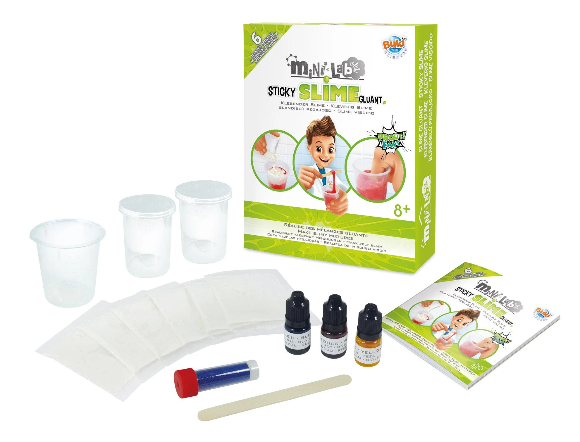 Buki France Eksperimentų rinkinys Buki Mini Lab Sticky Slime
