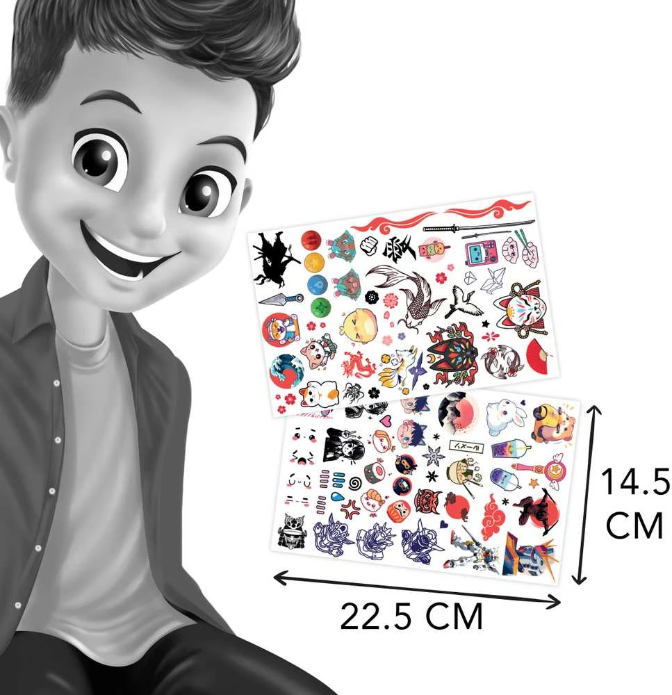 Buki France 75 nuplaunamos tatuiruotės – Manga Kawaii, Buki