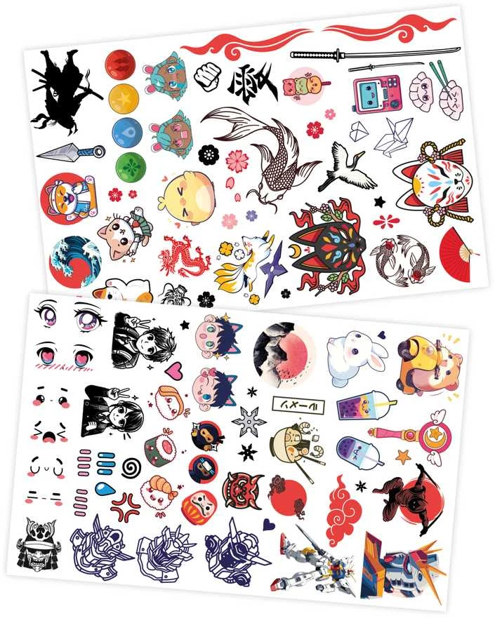Buki France 75 nuplaunamos tatuiruotės – Manga Kawaii, Buki