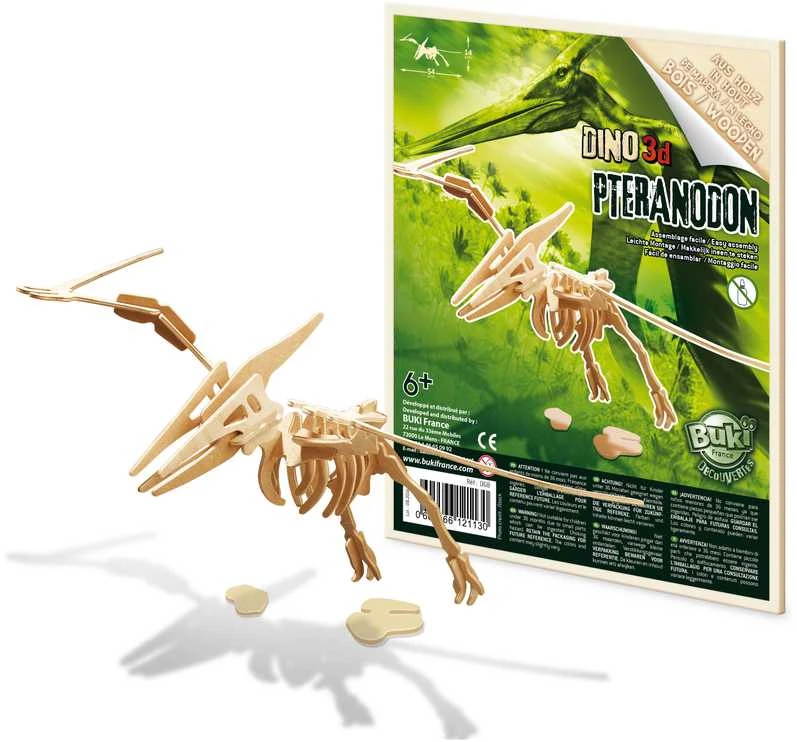 Dėlionė Buki France Buki 3D mediniai dinosai