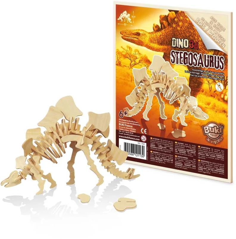 Dėlionė Buki France Buki 3D mediniai dinosai