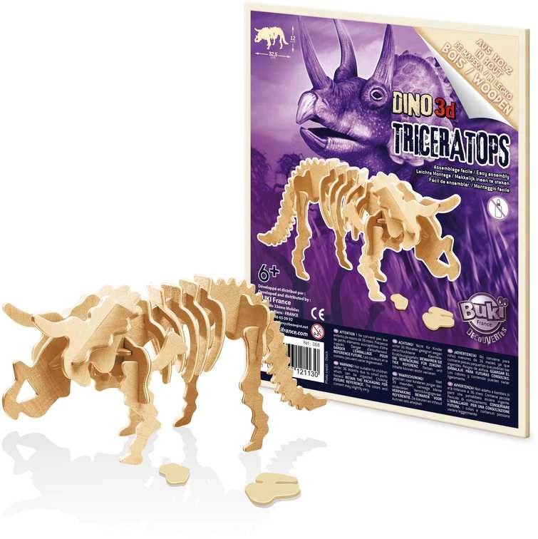 Dėlionė Buki France Buki 3D mediniai dinosai