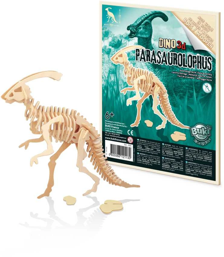 Dėlionė Buki France Buki 3D mediniai dinosai