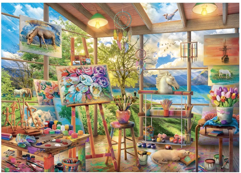 Dėlionė Dino Puzzle 2000 Pcs: Painting Studio