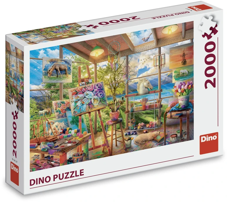 Dėlionė Dino Puzzle 2000 Pcs: Painting Studio
