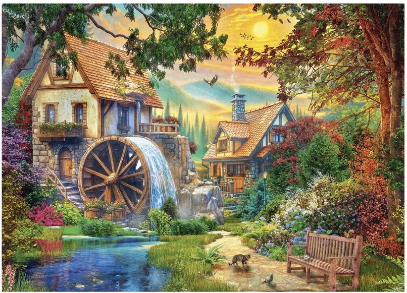 Dėlionė Dino Puzzle 3000 Pcs: Picturesque Mill