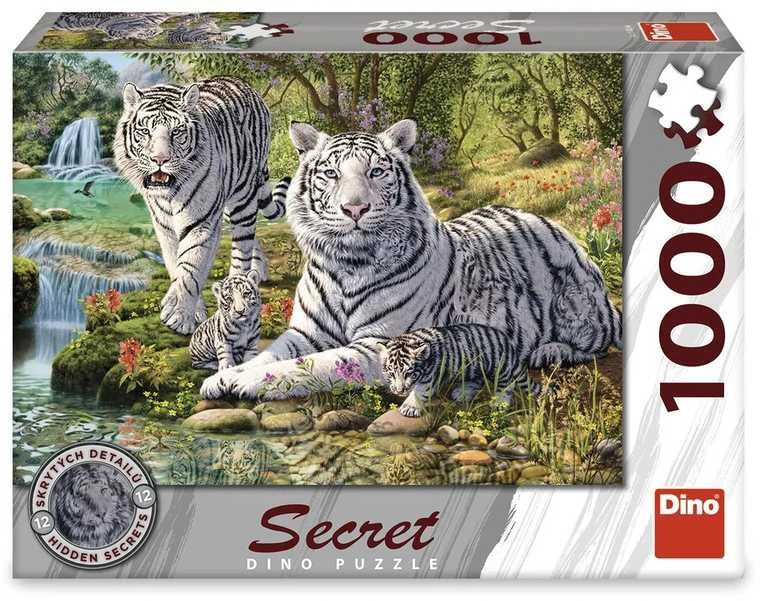 Dėlionė Dino Secret Puzzle 1000 Pieces: Baltas Tiger