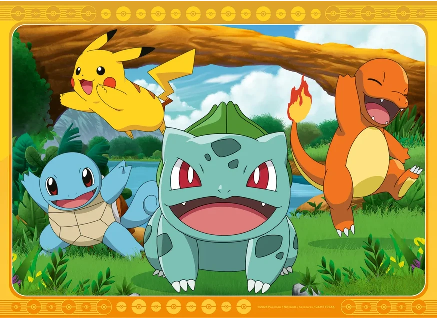 Ravensburger Dėlionė 4x100 vnt. - Pokémonai