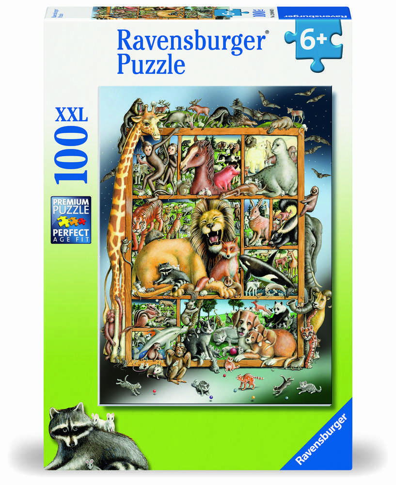 Ravensburger Dėlionė 100 vnt. - Gyvūnai aprašymas - Prekės nuotrauka
