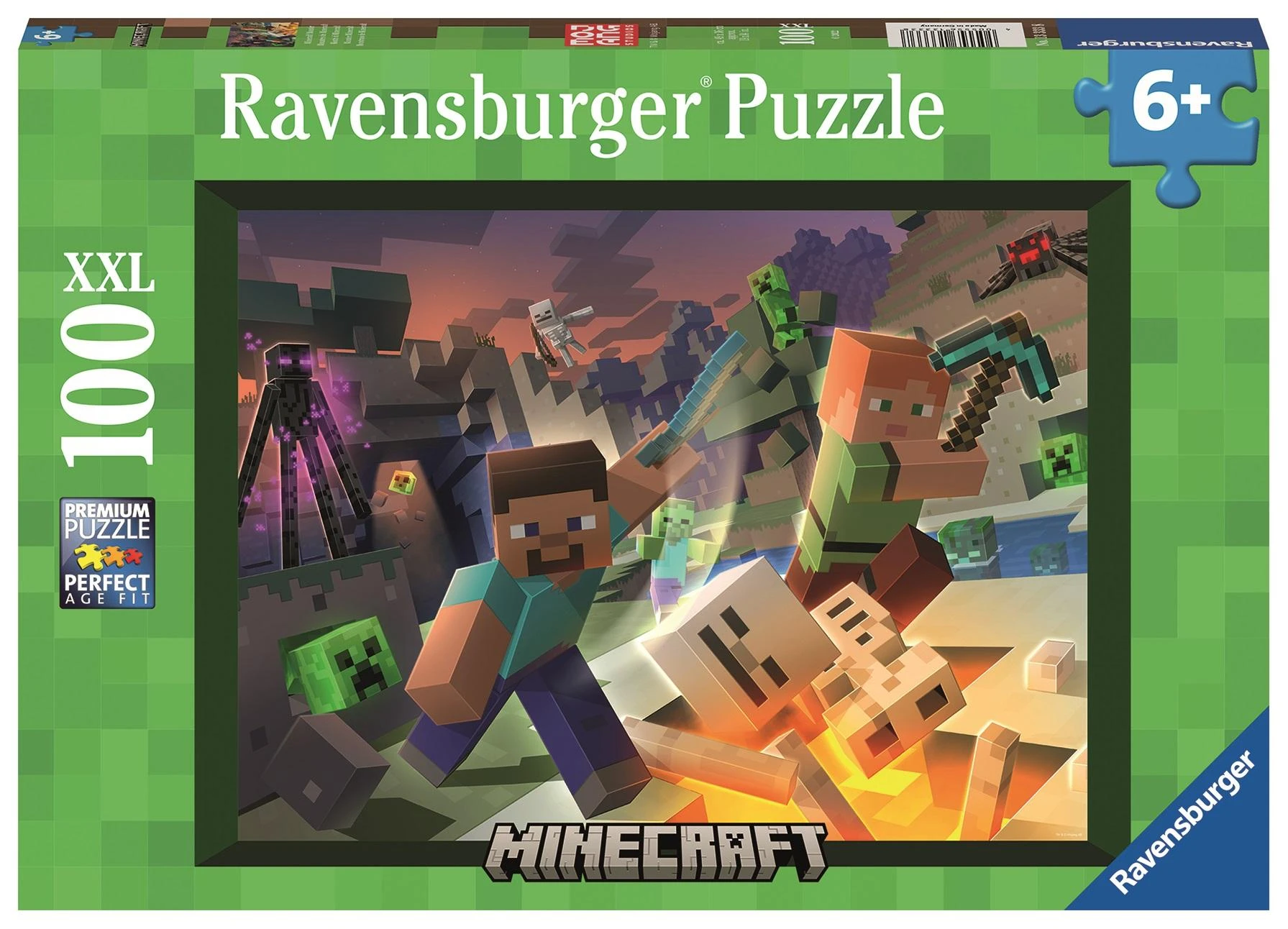 Ravensburger XXL Dėlionė 100 vnt. - Minecraft