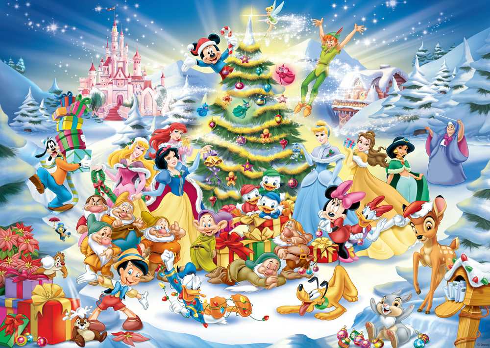 Dėlionė Ravensburger Puzzle 1000 dalių Disney Kalėdos
