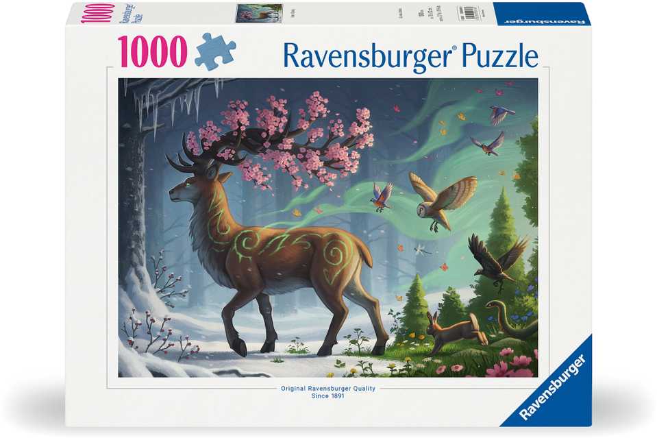 Ravensburger Dėlionė 1000 vnt. - Pavasarinis elnias aprašymas - Prekės nuotrauka