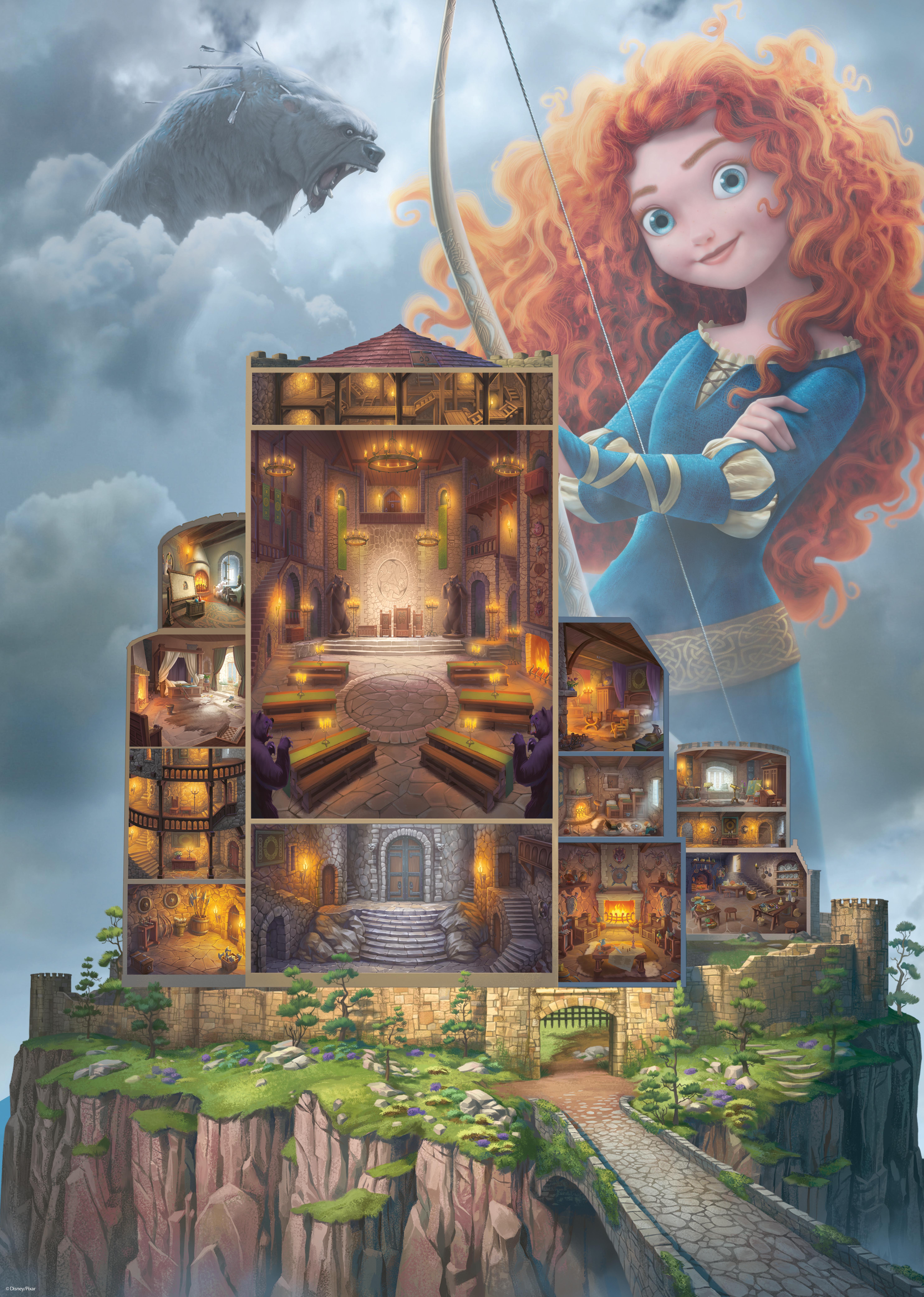 Ravensburger Dėlionė 1000 vnt. - Meridos pilis aprašymas - Prekės nuotrauka