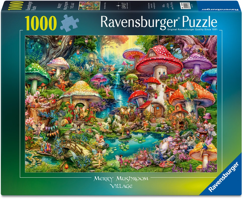 Ravensburger Dėlionė 1000 vnt. - Grybų kaimelis